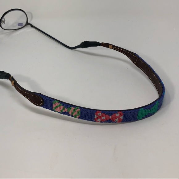 Bow Tie Needlepoint Sunglass Strap - Picture 2 of 8
